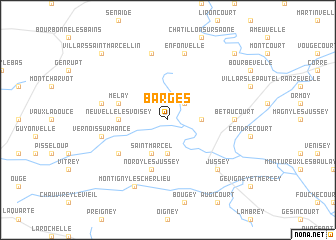 map of Barges