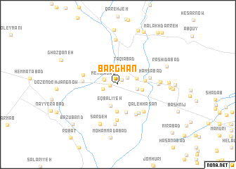 map of Barghān