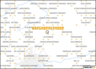 map of Barghornermoor