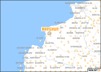 map of Barghūn