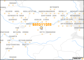 map of Bar Giyyora