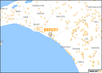 map of Bargny