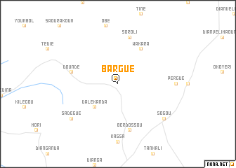 map of Bargué