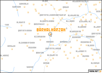 map of Barḩ al Ḩarzah