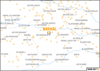 map of Barḩal