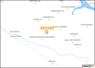 map of Barham