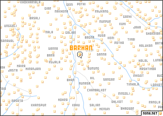 map of Barhān