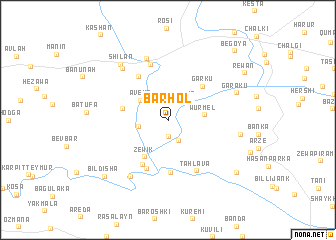 map of Bārhōl