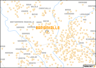 map of Barian Kalle