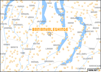 map of Bariānwāle Dhinde