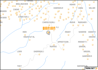 map of Bāriān