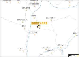 map of Barichara
