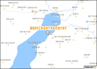 map of Barīcheh-ye ‘Enāyat