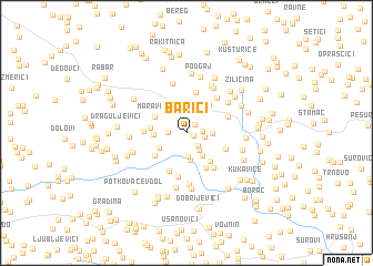 map of Barići