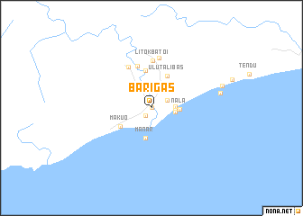 map of Barigas