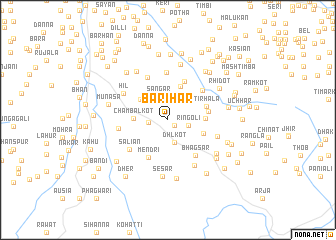 map of Bārihār