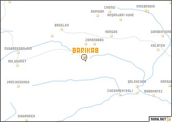 map of Bārīk Āb