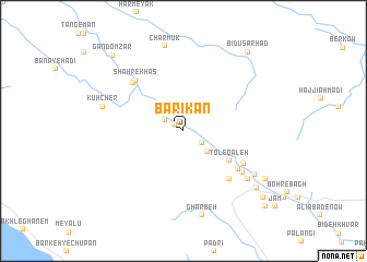 map of Bārīkān