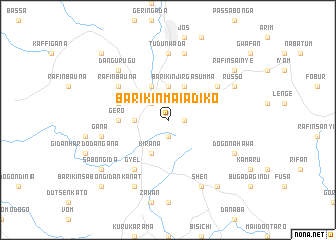 map of Barikin Maiadiko