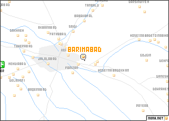 map of Barīmābād