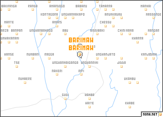 map of Barimaw