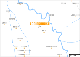 map of Baringa-Moke