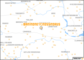 map of Barinoney Cross Roads