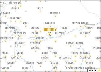 map of Bařiny