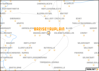 map of Barisey-au-Plain