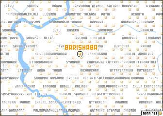 map of Bārishāba