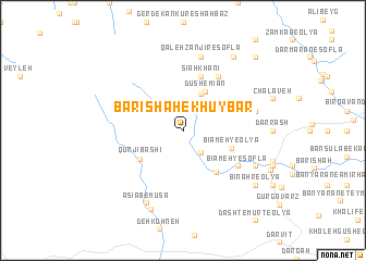 map of Barīshāh-e Khūybār