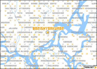 map of Bāri Shyāmkumār