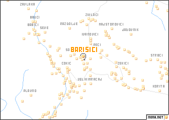 map of Barišići