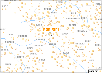 map of Barišići