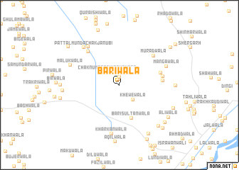 map of Bārīwāla