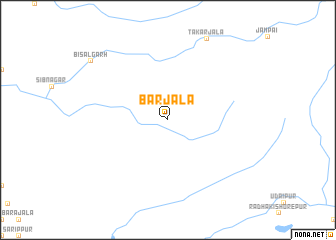 map of Barjala