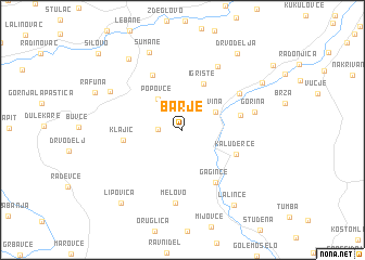 map of Barje