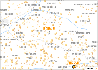 map of Barje