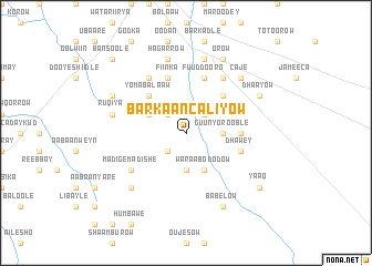 map of Barkaan Caliyow