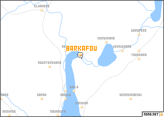 map of Barkafou