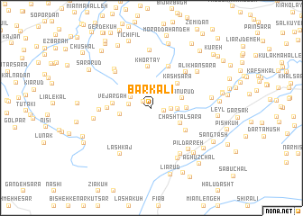 map of Bār Kalī