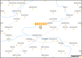 map of Barkāni