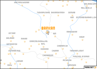 map of Barkan