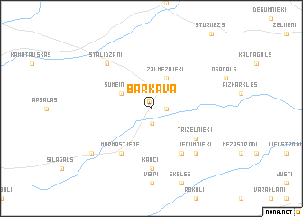map of Barkava