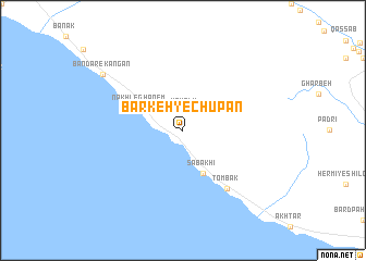 map of Barkeh-ye Chūpān