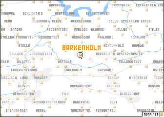 map of Barkenholm