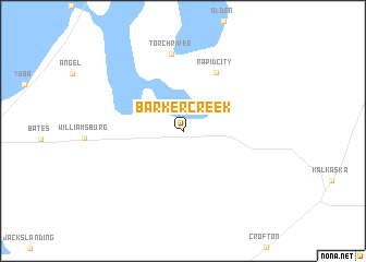 map of Barker Creek