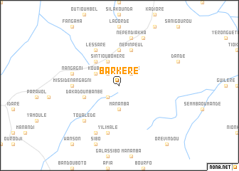 map of Barkéré