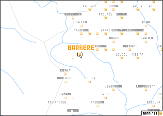 map of Barkéré