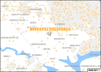 map of Barkers Crossroads